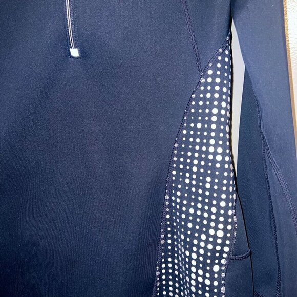 Athleta Women's Running Wild Navy Blue Half Zip Scuba Hoodie 2.0 Size XS - Picture 5 of 7